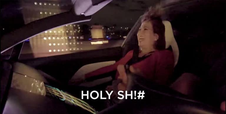 Tesla Roadster Acceleration Reaction