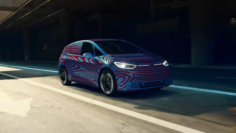 VW ID shown with minimal camouflage