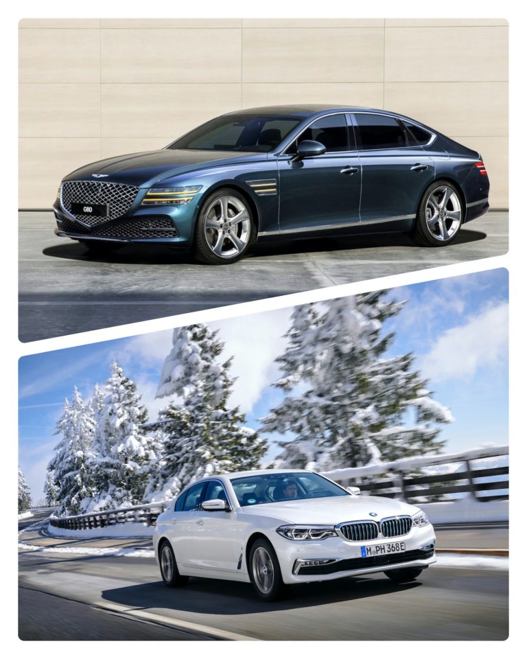 2021 Genesis G80 vs 2020 BMW 5 Series Spec Comparison