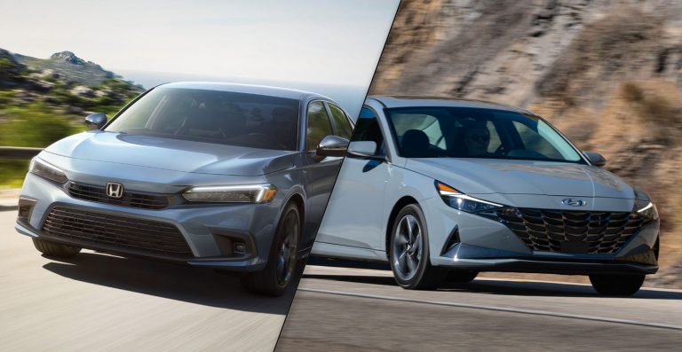 2022 Honda Civic vs. 2021 Hyundai Elantra Spec Comparison