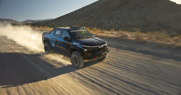 Chevrolet Silverado EV ZR2 Off-Road Race Truck Concept Competes in Mint 400