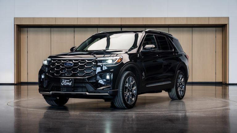 Ford’s Jim Farley gives an Explorer to Pope Leo XIV