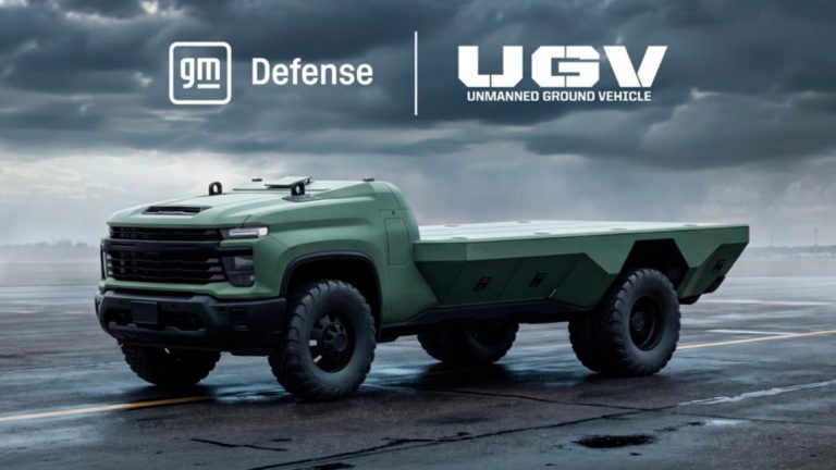 GM Defense Shows Unmanned Silverado-Based Military Vehicle Concept