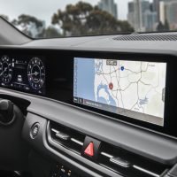 Digital gauges and navigation screen of the 2025 Kia Seltos